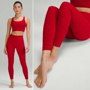Lululemon Lunar New Year Wunder Under High Rise Tights in Dark Red